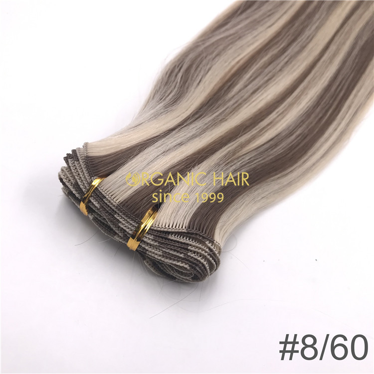 Hair band with extensions --hand tied weft  CC126